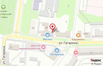 Магазин разливного пива Пивовар на улице Гагарина на карте