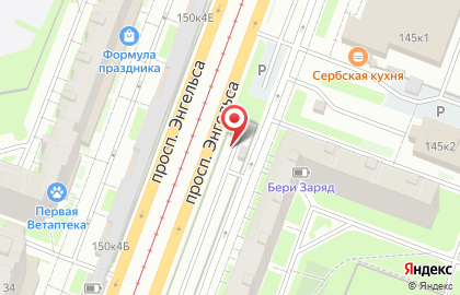 Автостоянка в Санкт-Петербурге на карте