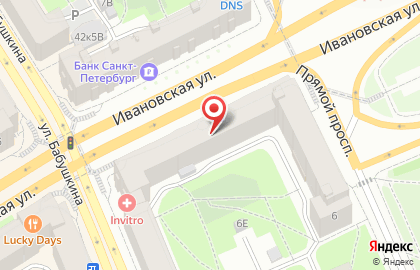 Супермаркет Пятёрочка в Санкт-Петербурге на карте