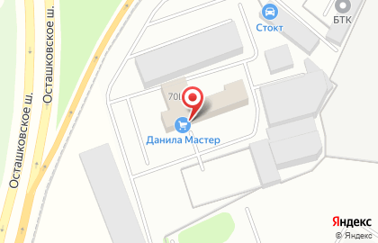 Производственно-торговая компания Данила Мастер на Осташковском шоссе на карте