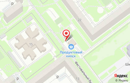 Киоск по продаже продуктов питания на Фестивальном бульваре на карте