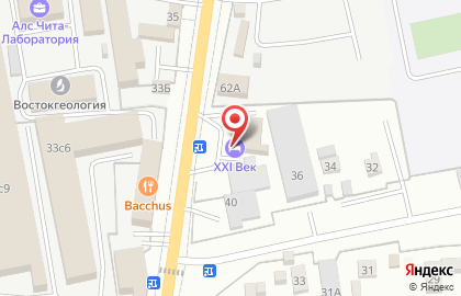 Гостиница XXI Век в Железнодорожном районе на карте