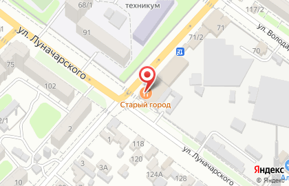 Ресторан Старый город в Краснодаре на карте