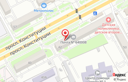 Терминал СберБанк на улице Конституции на карте