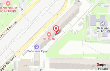 Кафе-пекарня Покровские пекарни на улице Юлиуса Фучика на карте