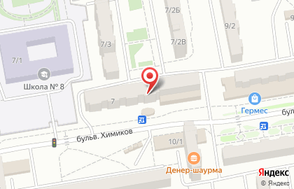 Агентство недвижимости Авторитет на бульваре Химиков на карте