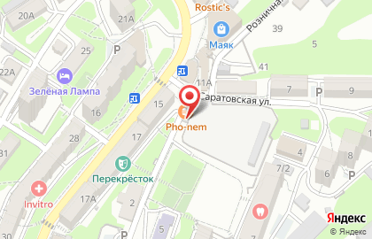 Универсальный магазин Феникс в Фрунзенском районе на карте