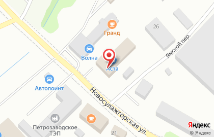 Магазин автозапчастей Аста в Петрозаводске на карте