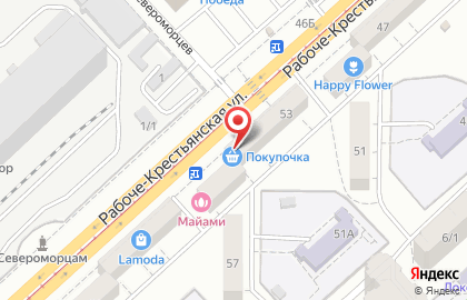 Аптека Рио-Позитив на Рабоче-Крестьянской улице на карте