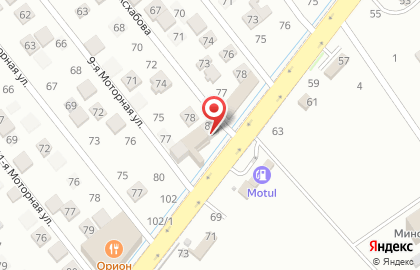 Магазин алкогольной продукции Виногория в Ленинском районе на карте