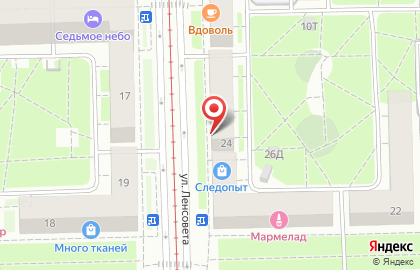 Магазин Блеск на метро Московская на карте
