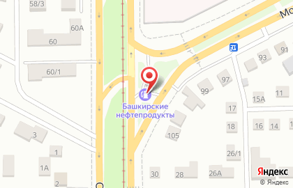АЗС Башнефтепродукт на Московской улице на карте