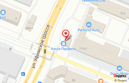 Шиномонтажная мастерская в Калининском районе на карте