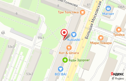 Магазин Мечта на Большой Московской улице на карте