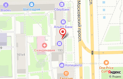 ОАО АктивКапитал Банк на Московском проспекте на карте