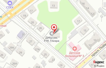 Детская музыкальная школа им. Р.М. Глиэра в Калининграде на карте
