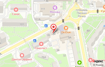 Сеть ювелирных салонов Золотой карат во Фрунзенском районе на карте