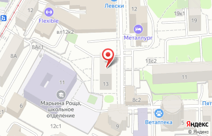 Участковый пункт полиции район Марьина Роща на метро Достоевская на карте