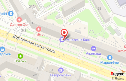 Коммерческий банк Ренессанс Кредит на Площади Гарина-Михайловского на карте