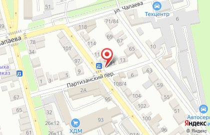 Продовольственный магазин на улице Маркова на карте
