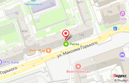 Аптека Ригла на улице Максима Горького, 148 на карте