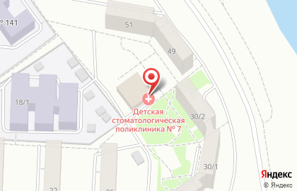 Детская стоматологическая поликлиника №7 на улице Академика Королёва на карте