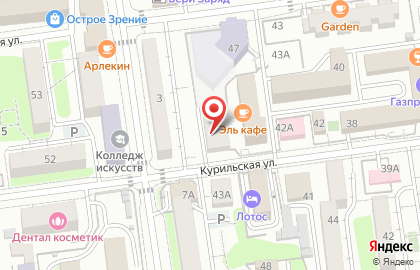 Центральная детская музыкальная школа г. Южно-Сахалинска на Курильской улице на карте