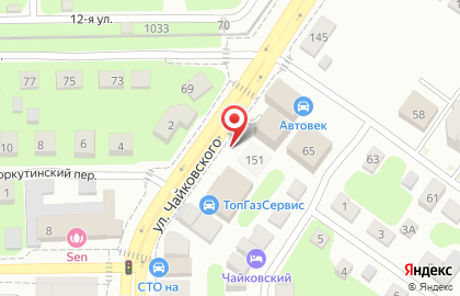 Кафе шаурмы и шашлыка Мангальный хаус на улице Чайковского на карте