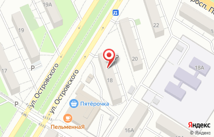 Магазин Колобок на улице Островского на карте