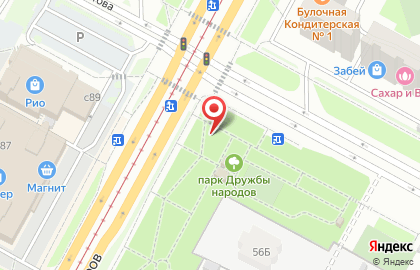 Старт на проспекте Шахтёров на карте