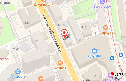 Тб-инвест на Новослободской улице на карте