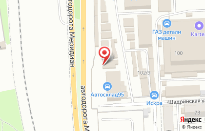Магазин автозвука и автотоваров EvoSounds.ru на Шадринской улице на карте