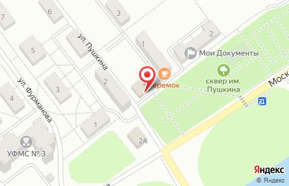 Продуктовый магазин в Москве на карте