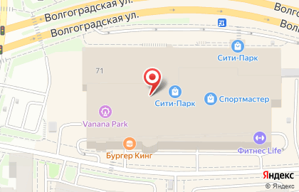 Гипермаркет Лента на Волгоградской улице на карте