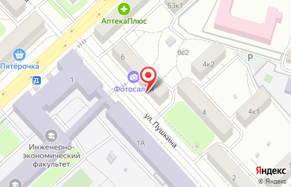 Салон ортопедических изделий Ортокомфорт на улице Пушкина на карте