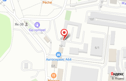 Автомойка У самолёта на карте