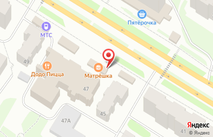 Матрёшка в Ухте на карте