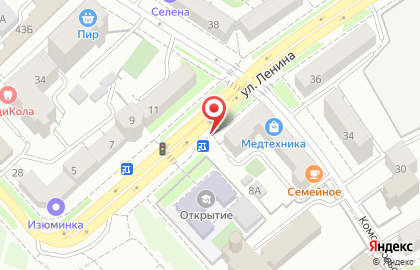 Киоск по продаже хлебобулочных изделий Колос в Центральном районе на карте