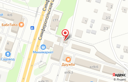 Торговая компания ЭТМ на Симферопольском шоссе на карте