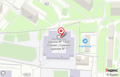 Школа Олимп №1450 с дошкольным отделением на Фруктовой улице, 9 на карте
