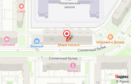 Суши-бар СушиStore на Солнечном бульваре на карте