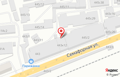 Магазин фруктов и овощей на Семафорной улице на карте