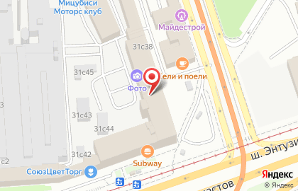 ЗАО Банк ВТБ 24 на шоссе Энтузиастов на карте