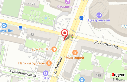 Автостарт на улице Ленина на карте