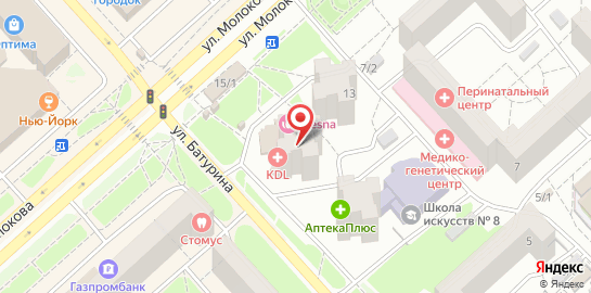 Косметологическая клиника Vesna на карте