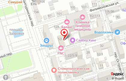 FNC на Лермонтовской улице на карте