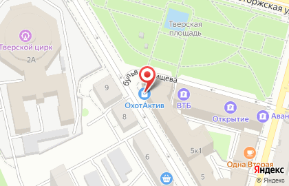 Гипермаркет товаров для творчества Хобби & Ты на Тверской площади на карте