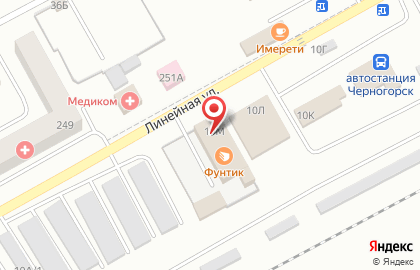 Магазин цветов Точкацветочка на Линейной улице, 10М на карте