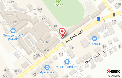 Супермаркет Пятёрочка на улице Войкова на карте