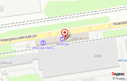 Торгово-строительная компания на Новороссийской улице на карте